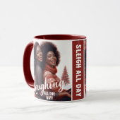 Sleighin' Sisters feestelijk lachen Mok (Voorkant links)