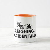 Sleighing Accidentally Funny Sarcastic Mug Mok (Midden)