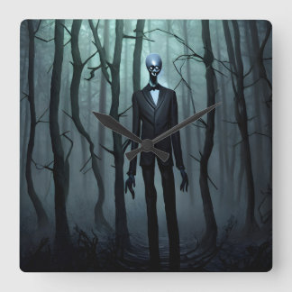 Slender Man wall klok