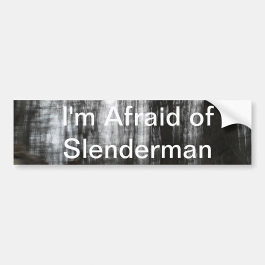 Slenderman Forest Bumpersticker (Voorkant)