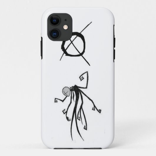 slenderman iphone 5 hoesje (Achterkant)