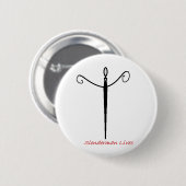Slenderman Lives Ronde Button 5,7 Cm (Voorkant /achterkant)