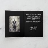 Slenderman Slender Man Happy Birthday Naam Kaart (Binnen)