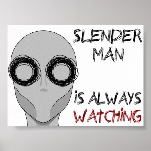 Slenderman- Watching Poster (Voorkant)