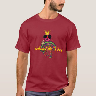 Slenteren Als een Koning Maroon Kleding T-shirt