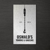 Slepen en slepen visitekaartje