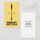 Slepen en slepen visitekaartje (Voorkant / Achterkant)