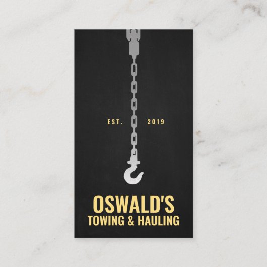 Slepen en slepen visitekaartje (Voorkant)