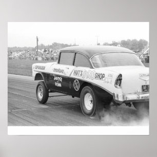  slepen - Hut's Dyno '56 Chevy Gasser Poster