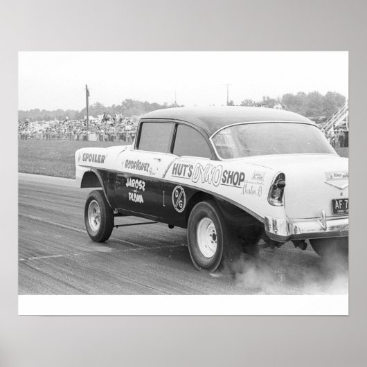  slepen - Hut's Dyno '56 Chevy Gasser Poster (Voorkant)