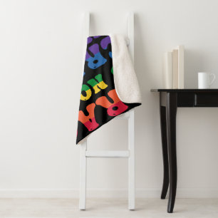 Slepen is geen Crime Sherpa Blanket Deken