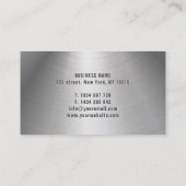 Slepen Roestvrij staal Visitekaartje (Achterkant)