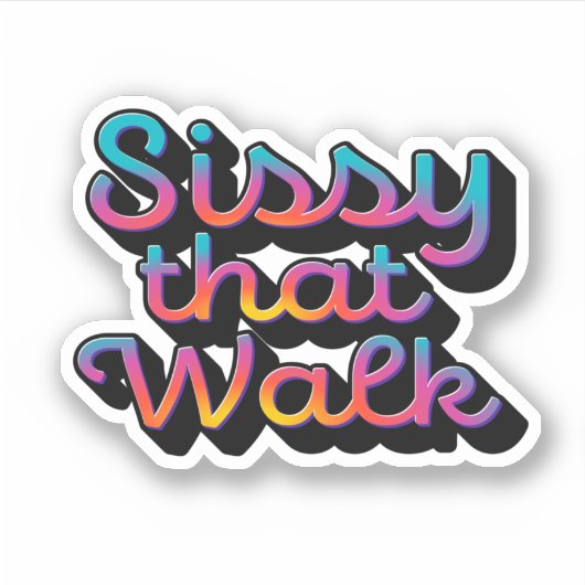 Slepen Sticker (Voorkant)