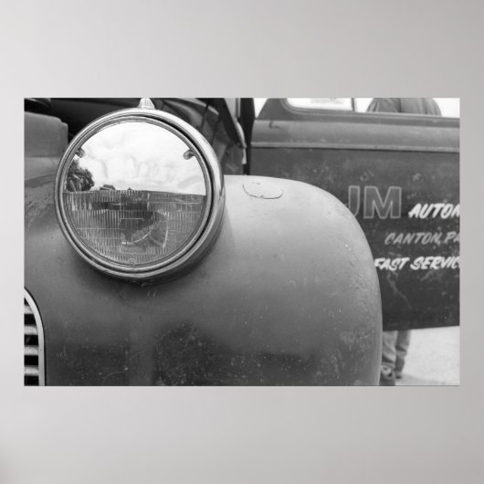  slepen - Vrachtwagen Poster (Voorkant)