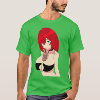 Slet anime meisje grappig t-shirt