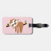 slet, schattige sloep, dierlijk voorbeeld bagagelabel (Achterkant horizontaal)