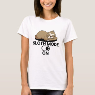 Sleuf aan - Cute Funny Lazy T-shirt