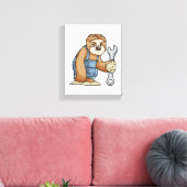 Sleuf als ambachtsman met frank canvas afdruk (Insitu (Woonkamer))