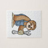 Sleuf als ambachtsman met frank legpuzzel (Horizontaal)