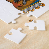 Sleuf als gealigneerd skater met gealigneerde scha legpuzzel (Zijkant)