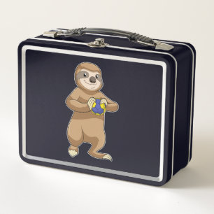 Sleuf als handbalspeler met handbal