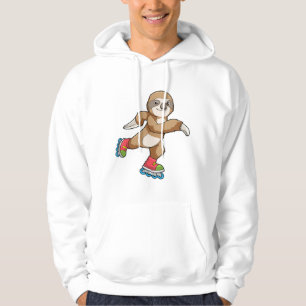 Sleuf als Skater met gealigneerde schaatsen Hoodie