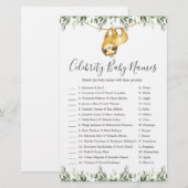 Sleuf Baby shower Celebrity Baby Names Game (Voorkant / Achterkant)