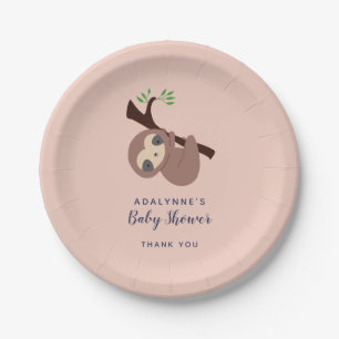 Sleuf Baby shower Genderneutrale Script Cute Papieren Bordje
