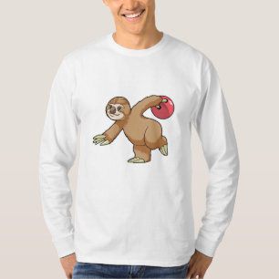 Sleuf bij Bowling met Bowling-bal T-shirt