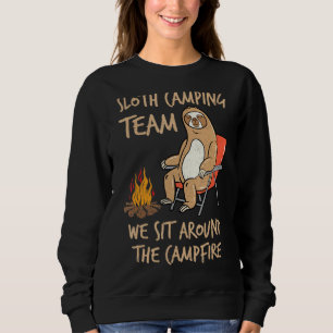 Sleuf Camping Team rond Campfire Relax Lazy Camp Trui