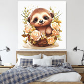 Sleuf Canvas Afdruk (Insitu (Slaapkamer))