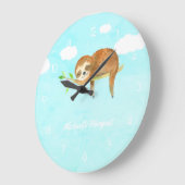 Sleuf cartoon op maat grote klok (Hoek)