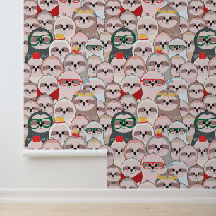Sleuf Comic Patroon Behang