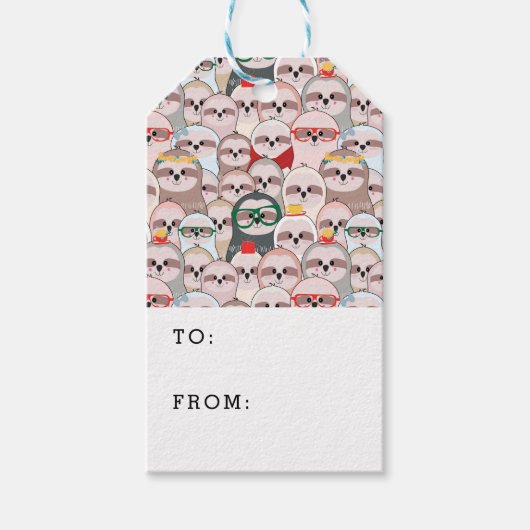 Sleuf Comic Patroon Cadeaulabel (Voorkant)