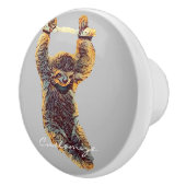 Sleuf die uit Thunder_Cove hangt Keramische Knop (Rechts)