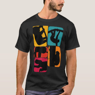 Sleuf-draaiautomaat Retro T-shirt