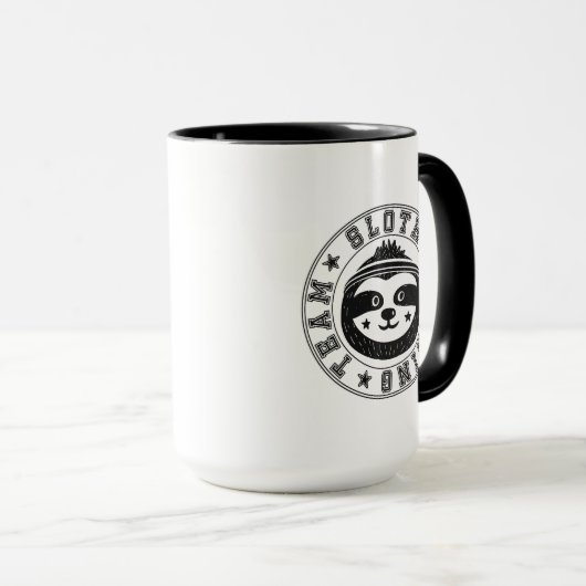 Sleuf-draaiend team mok (Voorkant rechts)