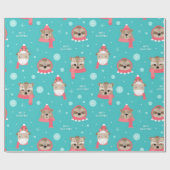 Sleuf en kerstmis cadeaupapier (Vlak)