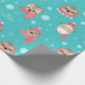 Sleuf en kerstmis cadeaupapier (Hoek)