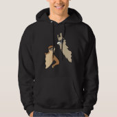 Sleuf en llama met zonnebrillen, liefhebbers en Al Hoodie (Voorkant)