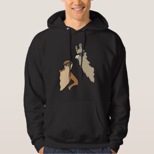 Sleuf en llama met zonnebrillen, liefhebbers en Al Hoodie