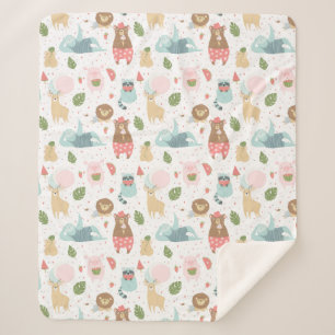 Sleuf en vriendenpatroon sherpa deken