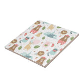 Sleuf en vriendenpatroon tegeltje (Zijkant)