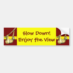 Sleuf - Geniet van het uitzicht Bumpersticker