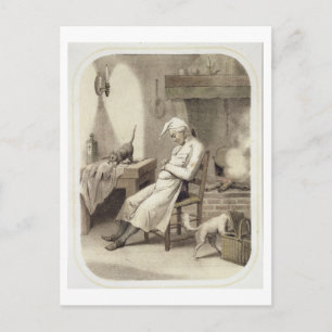 Sleuf in de keuken, van een reeks prints depi briefkaart