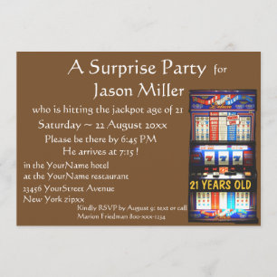 Sleuf jasje 21e verjaardag kaart