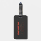 Sleuf kalm houden in de chillin- sleufmodus bagagelabel (Achterkant verticaal)