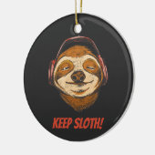 Sleuf kalm houden in de chillin- sleufmodus keramisch ornament (Links)