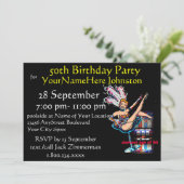 Sleuf machine 50e verjaardag kaart (Staand voorkant)