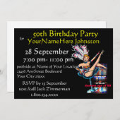 Sleuf machine 50e verjaardag kaart (Voorkant / Achterkant)